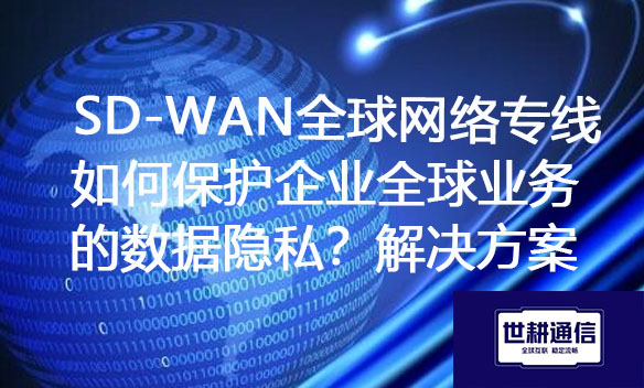 SD-WAN全球网络专线如何保护企业全球业务的数据隐私？.jpg