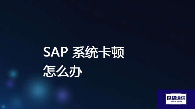 SAP 系统卡顿怎么办 ？？？解决方案//世耕通信全球办公专网专线