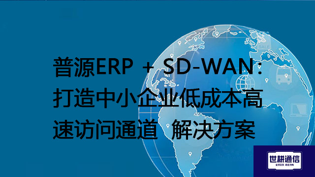 普源ERP + SD-WAN：打造中小企业低成本高速访问通道--解决方案//世耕通信全球ERP、OA办公专网专线