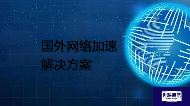 国外网络加速--解决方案//世耕通信全球办公专网专线